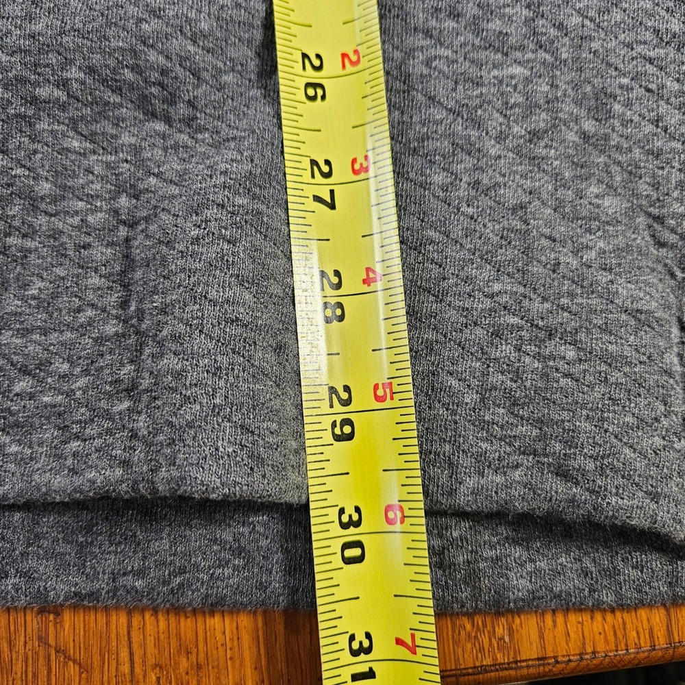 Lacoste Quilted Gray Sweatshirt Women's EU sz 40 (US Medium) Long Sleeve Pockets - Picture 11 of 12